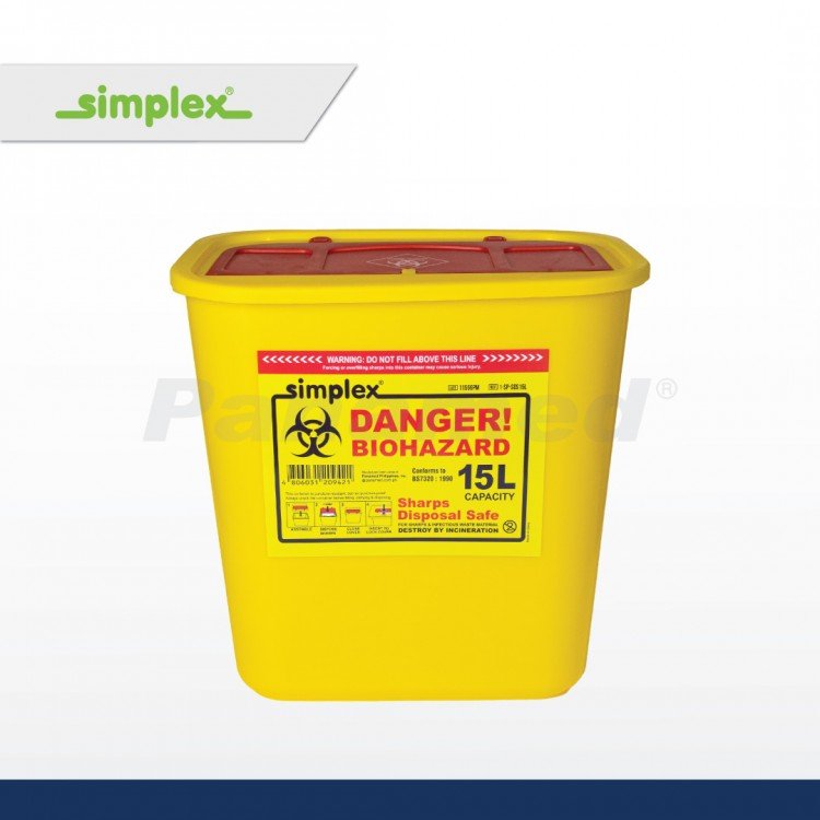 Simplex Sharps Disposal Safe 15L